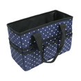 thumbnail image 3 of Bolsa organizadora de manualidades, bolsa de mano para guardar herramientas de pintura, organizador de papelería Azul oscuro, 3 of 9