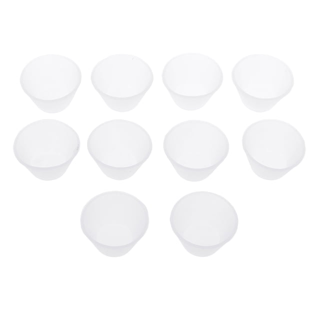 Taza De Distribución De Silicona Vasos De De Resina Epoxi Líquida Herramienta De Pegamento De Resina DIY - 10 piezas 31x18 mm Sunnimix Tazas de mezcla de resina