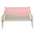 thumbnail image 4 of Wooden Frame Cat Hammock Bed with Strong Load Bearing Capacity - Cotton Linen, Hangable Design, Open Type, Large Space, Ventilated Cat Window Perch for All Seasons, 4 of 8
