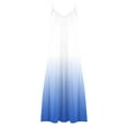 thumbnail image 4 of Elvqul Dresses for Women Trendy Plus Size Max Gown Sleeveless Pleated V Neck Pleated Ladies Rompers Solid, 4 of 5