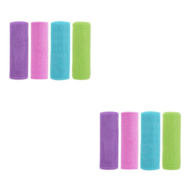 Bewildely 5 rollos de cinta de malla decorativa de 6 pulgadas x 10 yardas de lámina metálica para coronas de Halloween, 4 piezas tipo 4 4 piezas Tipo 4 2Conjunto