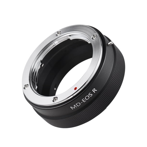 Anillo adaptador de lente Anillo adaptador de montura de lente Manual aleación de aluminio para lente de montura Minolta MD MC a Canon EOS R/RP/Ra/R5/R6/R7/R10 cámara sin espejo con montura RF Maboto Anillo adaptador de lente
