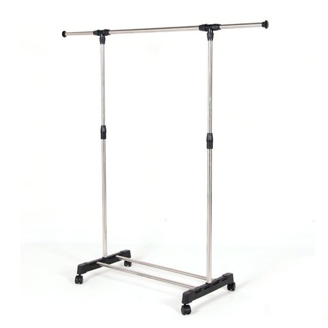 Adjustable Clothes Rack Modern Minimalist Space-saving Rolling Garment Rack For Clothes Handbags Towels