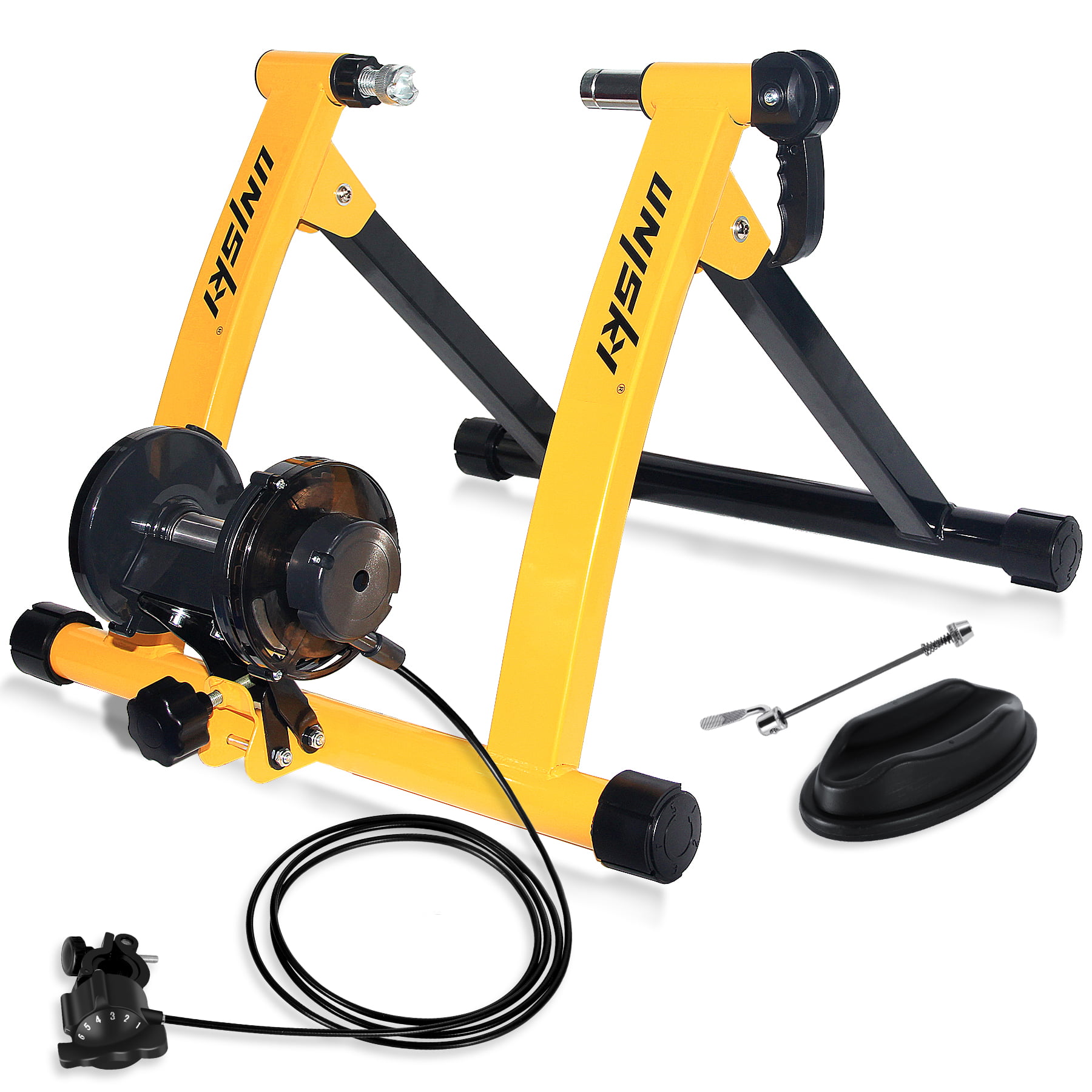 VIVOHOME Heavy Duty Steel Indoor Bike Trainer Stand Bicycle Riding Exercise  Machine with Magnetic Flywheel and 6 Variable Speed Level - Walmart.com