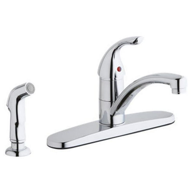 Everyday Kitchen Faucet with Escutcheon and Side Spray