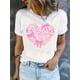 thumbnail image 1 of Coquette Valentine T-Shir, Women's T Shirt Casual Round Neck Short Sleeve Cotton Street Wear , ValeCamisetas para mujer, lindas camisetas con estampado gráfico, de manga corta, estilo casual, para ve, 1 of 7
