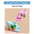 thumbnail image 3 of FEOYA Child Summer Slippers Unisex Bathroom Shower Shoes Boys Girls Quick Drying Non-Slip Beach Pool Sandals Kids Cute Dinosaur Open Toe Indoor Outdoor Slippers, 3 of 7