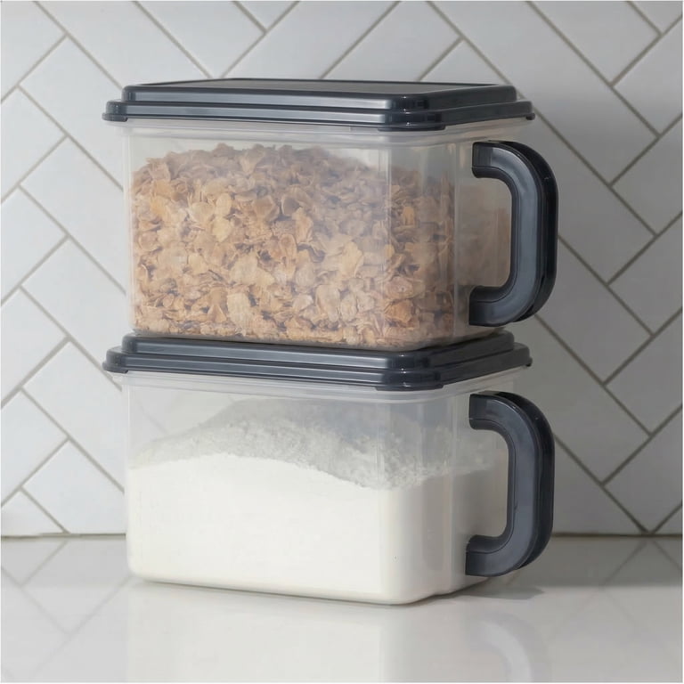 Mainstays Medium Canister with Handle and Pour Spout, 21 Cups