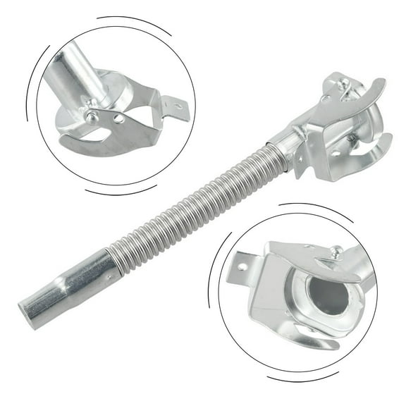 Silver Metal Jerry Can Spout Nozzle Fits for Standard 5L- 20L/Durable 30cm