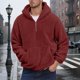 thumbnail image 1 of MHFRRA Sudadera con Capucha y Cremallera, Forrada, Informal, con Estampado, Cómoda, Ligera, Deportiva, Ropa de Calle Rojo, 1 of 3