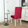 thumbnail image 5 of Skksst Spandex Velvet Dining Chair Slipcover Home Banquet Party Waterproof Seat Protector Cover, Set of 4, 5 of 6