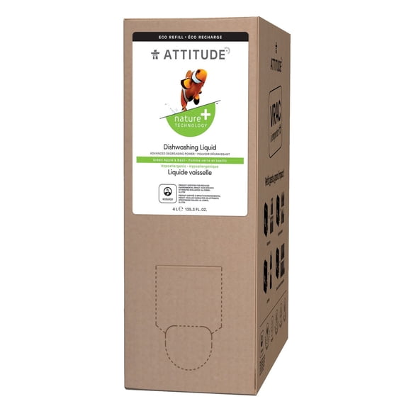 ATTITUDE Dishwashing Liquid - Green Apple & Basil