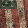 thumbnail image 4 of American Flag Distressed Woven Tapestry Cotton Blend Fringed Throw Blanket, 50"x60", 4 of 6