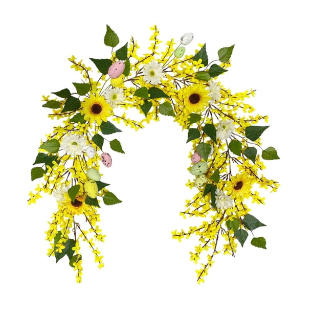 Guirnalda de huevos de Pascua, adorno colgante, huevo de colores decorativos, día de Pascua 150cm