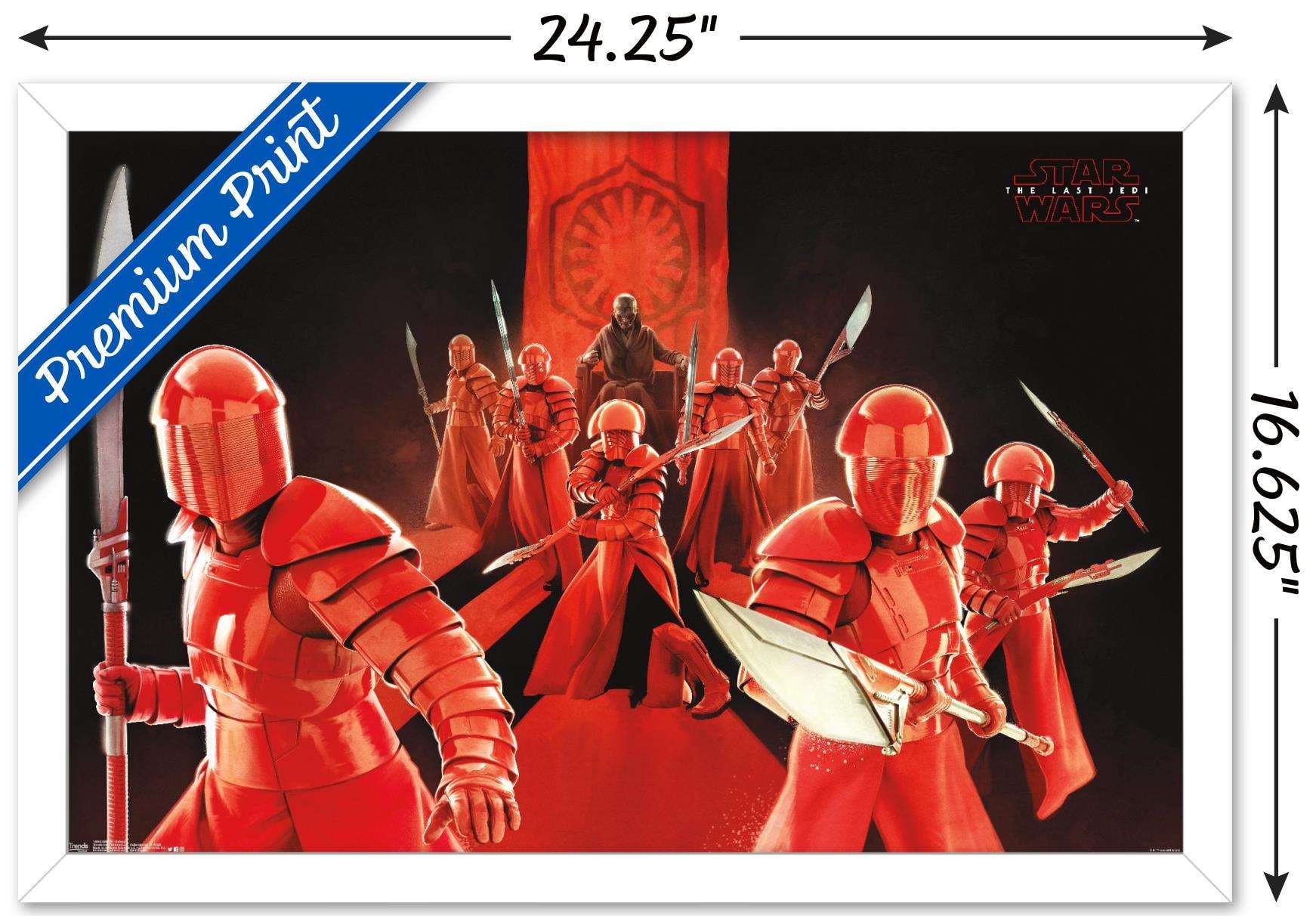 Star Wars: The Last Jedi - Defend Wall Poster, 14.725" x 22.375", Framed
