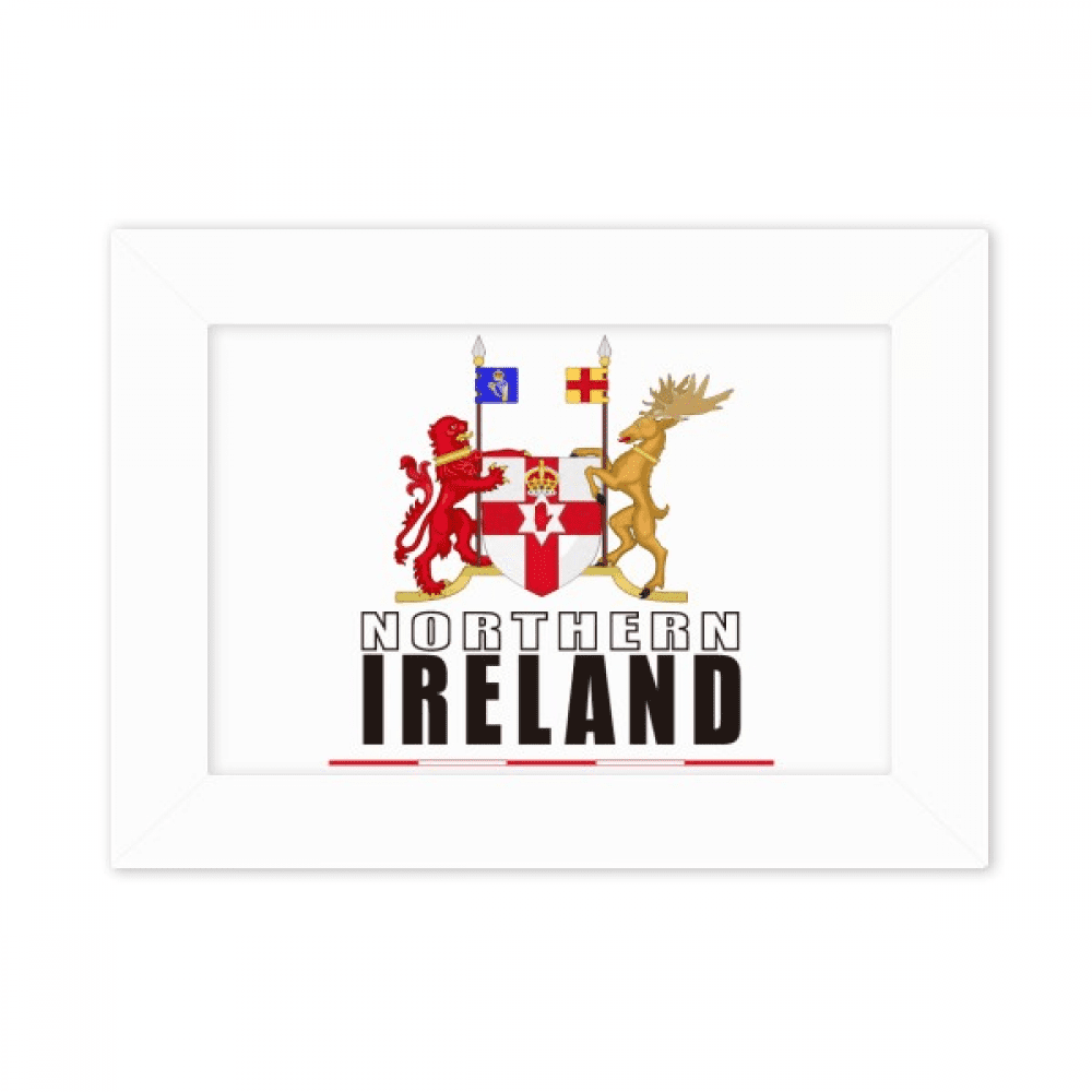 Northern Ireland Logo Map Flag Photo Mount Frame Picture Art Painting