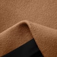 thumbnail image 6 of Women's Wool Blend Coat Mid-Length Lapel Button Down Trench Coat with Hood Pocketed Woolen Hooded Overcoat for Fall Winter Daily Wear(Brown,XXXL), 6 of 6