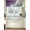 Purple, variant on Christmas Valance for Kitchen Windows, Winter Pine Branches Xmas Candy Rod Pocket Valances Short Curtains, Cappuccino Retro Linen Curtain Valance for Bedroom Bathroom 1 Panel 54x18in