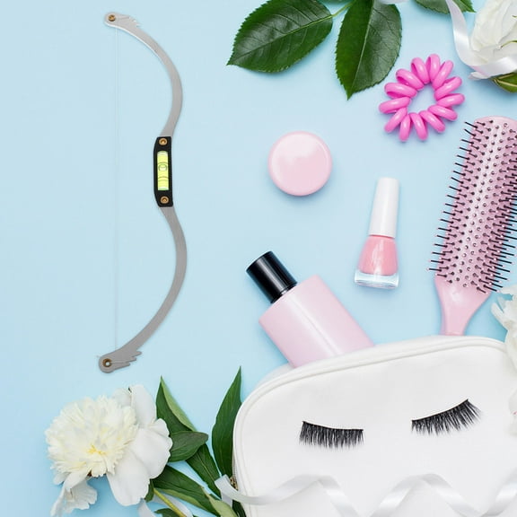 MLINS Eyebrow Positioning Measuring Tool Eyebrow Mapping Tool With Level For Ideal Brows Eyebrow Ruler Stencil Eyebrow Measuring Ruler