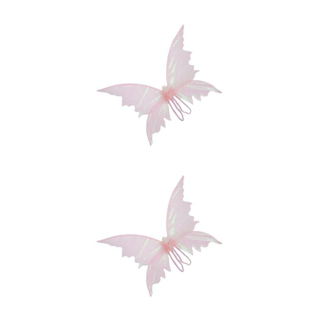 Qarigey Disfraz de ala de hada mariposa Disfraz de niñas Niño Prop Festival Dress up Pink 2piezas Rosa
