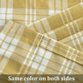 thumbnail image 5 of Classical Buffalo Check Valances, Yellow Plaids Jacquard Linen Textured Curtains for Living Room, 1 Piece Light Filtering Drapes for Bedroom, 52 x 18 Inches, 5 of 6