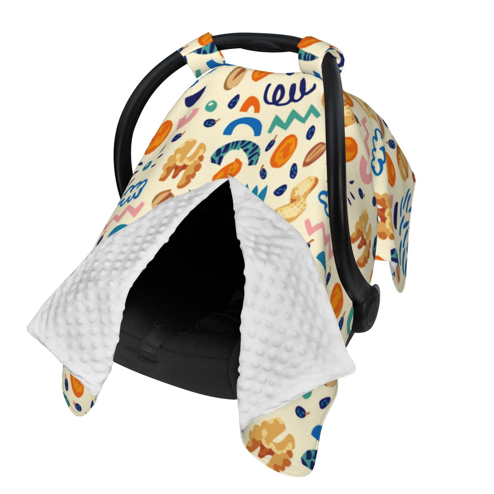 Naloa Peanuts 8 Baby Car Seat Cover, Breathable Baby Carrier Cover, Multiuse Baby Carrier Cover & Nursing Breastfeeding Cover