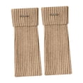 thumbnail image 3 of Calentadores de piernas para mujer, accesorios de ropa informal, adornos para botas, puños para botas para el hogar , Caqui, 3 of 8