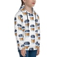 thumbnail image 3 of Pofeuu Coffee To Go Pattern Print Kids Pullover Hoodies Warm Thick Hooded Sweatshirt with Packet for Boys Girls-X-Large, 3 of 6