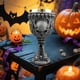 thumbnail image 3 of Copa Gótica Para Fiestas De Halloween. Cristalería. Barware. Copa De Cristal Única Para Vino, Cócteles, Whisky, Cerveza Y Cáliz., 3 of 6