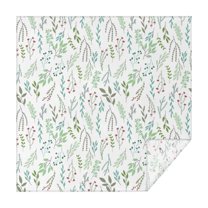 60x60 Inch Waterproof Square Tablecloth, Thickened Polyester Table Cover for Dining & Parties, Floral Print