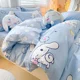 thumbnail image 4 of Sanrio Hello Kitty Kuromi Cinnamoroll My melody nueva funda de edredón de algodón con estampado de dibujos animados bonitos y sencillos juego de sábanas de tres piezas, 4 of 5