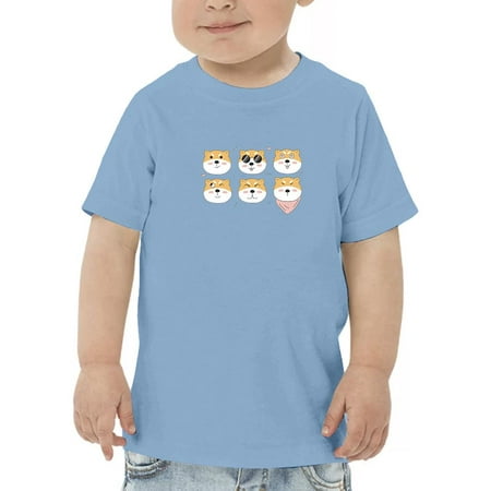 

Set Of Shiba Inu Faces T-Shirt Toddler -Image by Shutterstock 3 Toddler