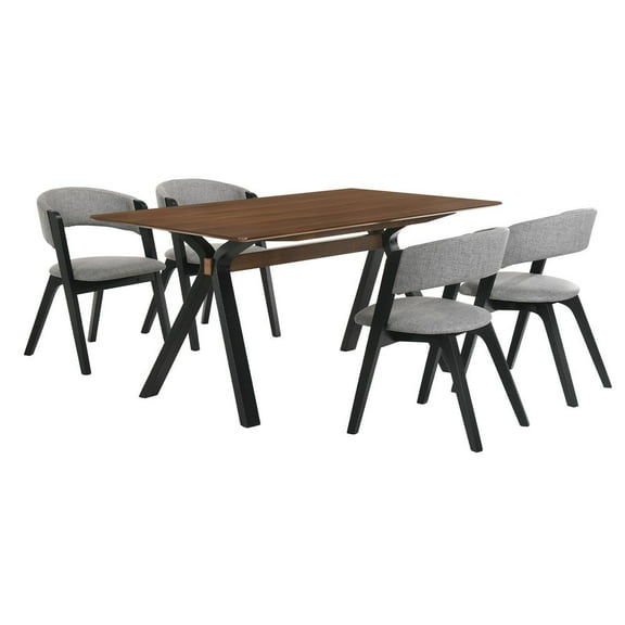 Laredo Rowan 5 Piece Black Dining Set