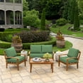 thumbnail image 3 of ARDEN Outdoor Loveseat Cushion Set, 48 x 24, Water repellent, Fade Resistant, Cushion Set for Couch, Bench, and Swing, Moss Green Leala, 3 of 7