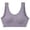 Grey, variant on Ribbed U Back Sports Bra for Women Padded Cotton Blend Light Support Soft Yoga Bralette Moisture Wicking Cami Red M