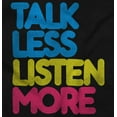 thumbnail image 2 of Talk Less Listen More Inspirational Unisex Plus Fleece Graphic Hoodie Brisco Brands 3X, 2 of 5
