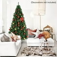 thumbnail image 3 of Green Christmas Trees, 8FT Artificial Xmas Trees with 1138 Tips Branches, Home Holiday Decoration Trees for Indoor Outdoor, 3 of 8