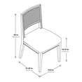thumbnail image 3 of OS Home and Office Furniture Lantana Cane Back Dining Chair, 3 of 7