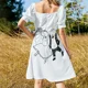 thumbnail image 5 of Vestido de novia de manga corta para conejillo de indias, vestido de mujer, vestido largo, vestidos para fiesta de boda, 5 of 7