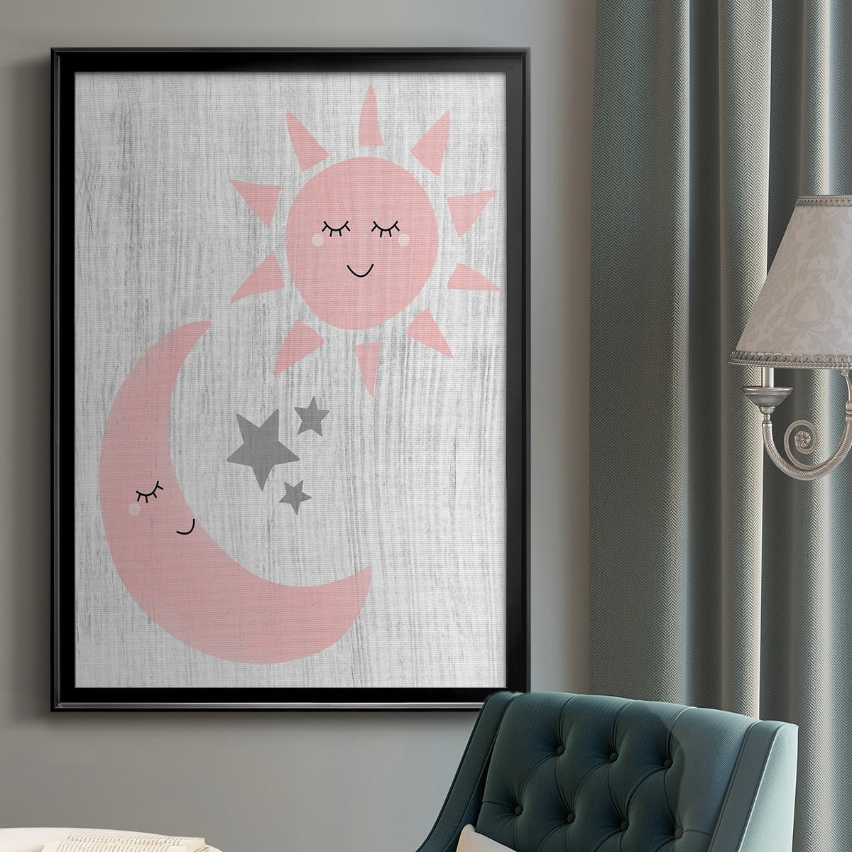 Sun and Moon Premium Classic Framed Print - Ready to Hang