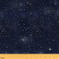Homewish Galaxy Starry Night Fabric by the Yard 2 Yard,Universe Galaxy Room Decor Fabric by the Yard,Natural Landscape Fabric for Sewing For Kids,Breathable Home Decor