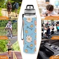 thumbnail image 7 of Dog Corgi and Flowers Sports Water Bottle Portable Travel Mug 32oz BPA Free Leak Proof Straw Transparent Tritan for Gym Yoga Cycling Camping, 7 of 7