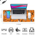 thumbnail image 5 of Long Mouse Pads for Desk,Halloween Cats and Brooms Pattern Desk Mats on Top Of Desks, Desk Mouse Pad Extra Large with 3mm Non-Slip Base and Stitched Edge for Gaming,Office,Work,Home 31.5"x11.8", 5 of 6