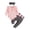 Pink, variant on Quealent Toddler Baby Girl 3PCS Outfits Set Cute Long Ruffle Sleeve T Shirt and Pants with Headband Infant Girl Clothes (Pink, 12-18 Months)