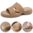 thumbnail image 1 of Zapatos Planos Casuales Sandalias Con Punta Abierta para Mujer Cómodas Antideslizantes Viajes Al Aire Libre, 1 of 9