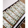 thumbnail image 7 of Stair Treads for Wooden Steps,Flowers Leaves Peel and Stick Stair Treads with Adhesive,Farmhouse White Botanical Magnolia Retro Non Slip Indoor Stairs Runner Rugs Mats for Elders Dogs 8"x30" 10PCS, 7 of 7