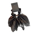 thumbnail image 1 of Coleteros para el pelo con lazo de malla brillante con lazo, coleteros para niñas y mujeres, color negro, 1 of 10