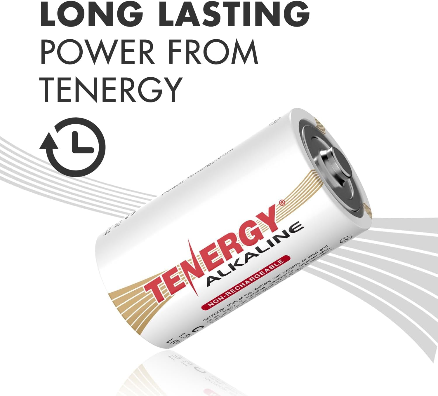 1.5V C Alkaline LR14 Battery, High Performance Non-Rechargeable Batteries for Clocks, Remotes, Toys & Electronic Devices, Replacement Cell Batteries, 12 Pack