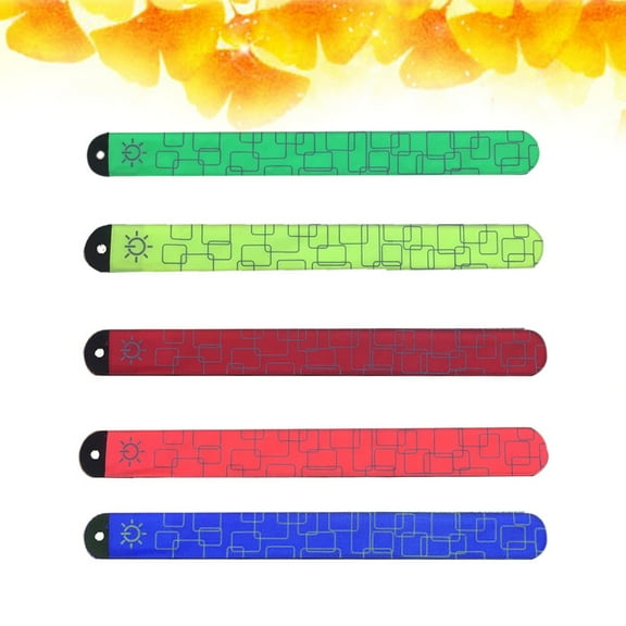 UNOMOR 1 Set Glow Bracelets Reflective Arm Bands Sports Wristbands Assorted Color