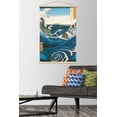 thumbnail image 2 of Utagawa Hiroshige - Naruto Whirlpool, Awa Province Wall Poster with Magnetic Frame, 22.375" x 34", 2 of 6